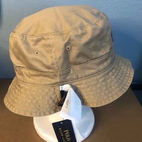 Polo Ralph Lauren Polo Club Linen Reversible Multi Plaid/Tan Bucket Hat S/M NWT - Picture 8 of 15